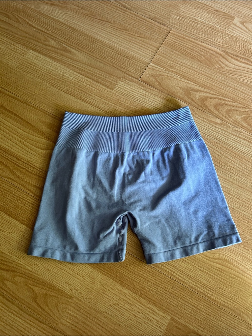 Aurola Serenity Blue Scrunch Workout Shorts